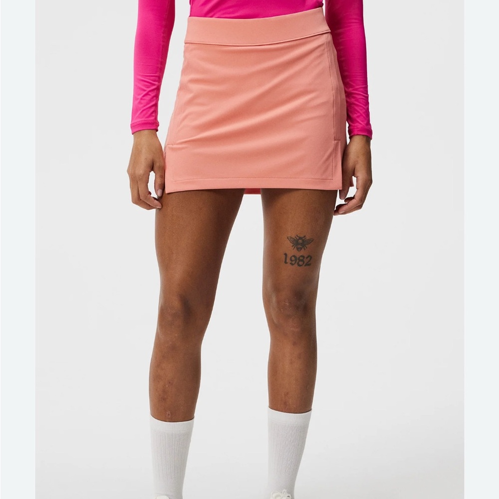 J.Lindeberg Soft Pink/Coral Golf Skort